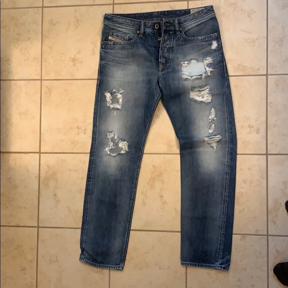 Diesel Men’s Buster Slim Tapered Jeans 32